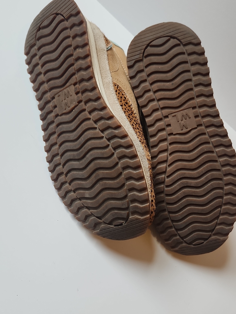 Madewell Leopard Print Sneakers Brown/black/blue Trim Womens Size 8M - Picture 3 of 9